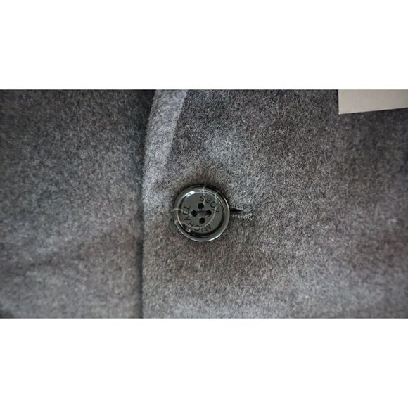 Michael Kors Men Sz 38R Dark Heather Gray Madison Wool Blend Modern-Fit Overcoat - Picture 3 of 7